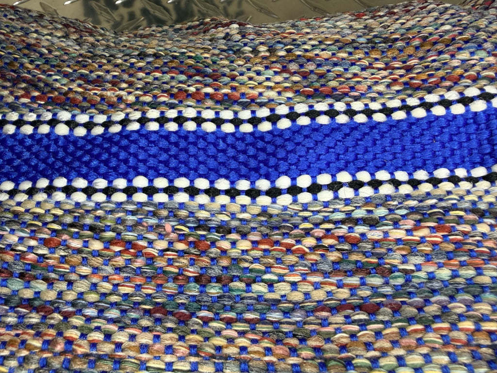 Saddleman Rugged Saddle Blanket Truck Bench Seat Cover- Blue