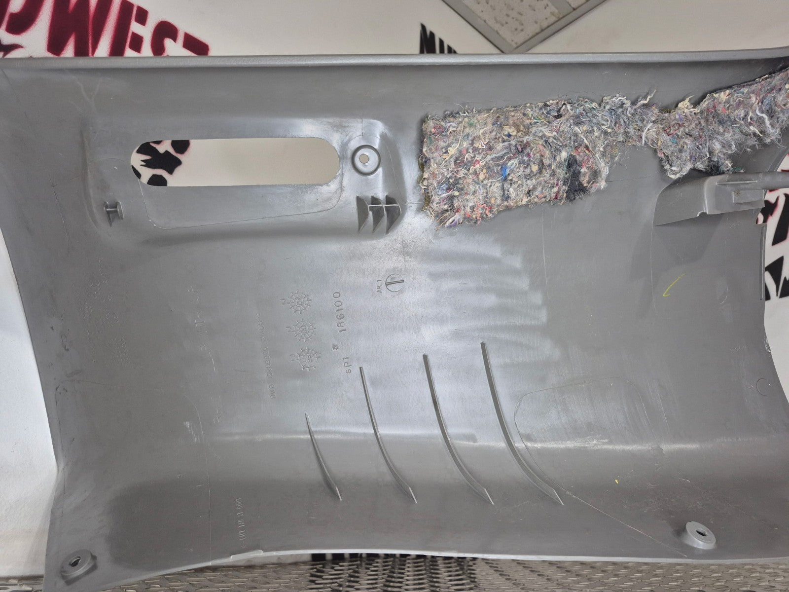 1995-99 Chevy GMC C/K Suburban OEM C Pillar Trim Panel Right Passenger-Gray