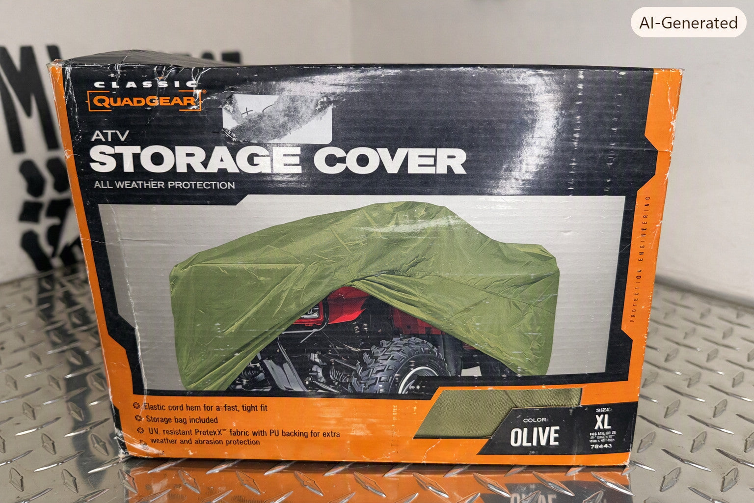 Quad Gear ATV Storage and Travel Cover XLG All Weather w/Storage Bag -Olive
