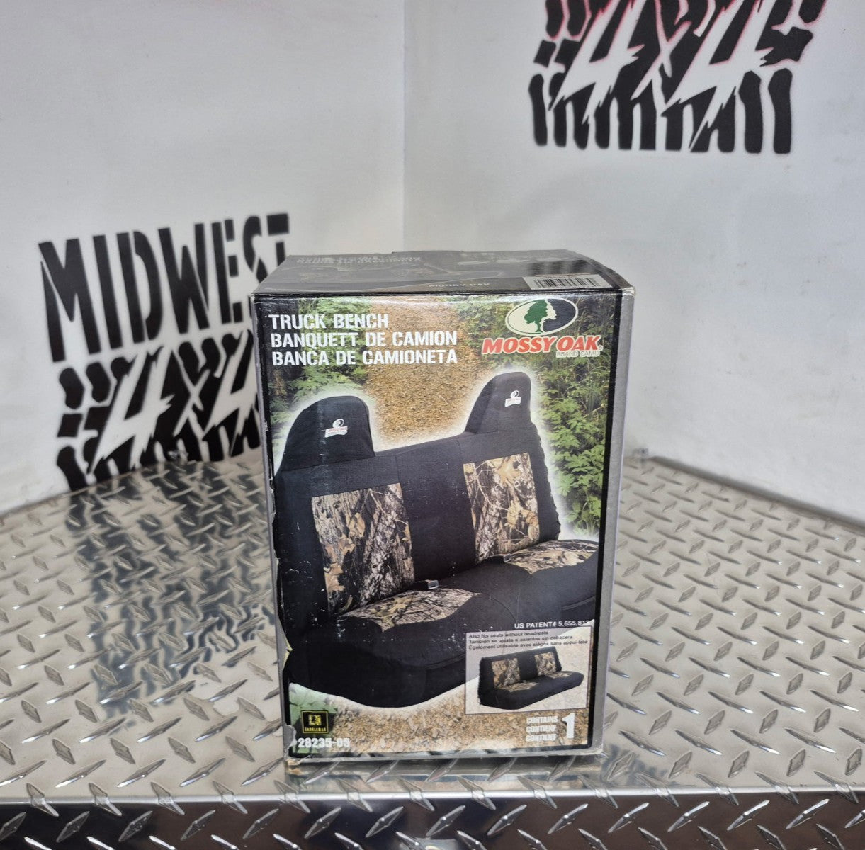 Saddleman Mossy Oak Heavy Duty Camo Truck Bench Seat Cover