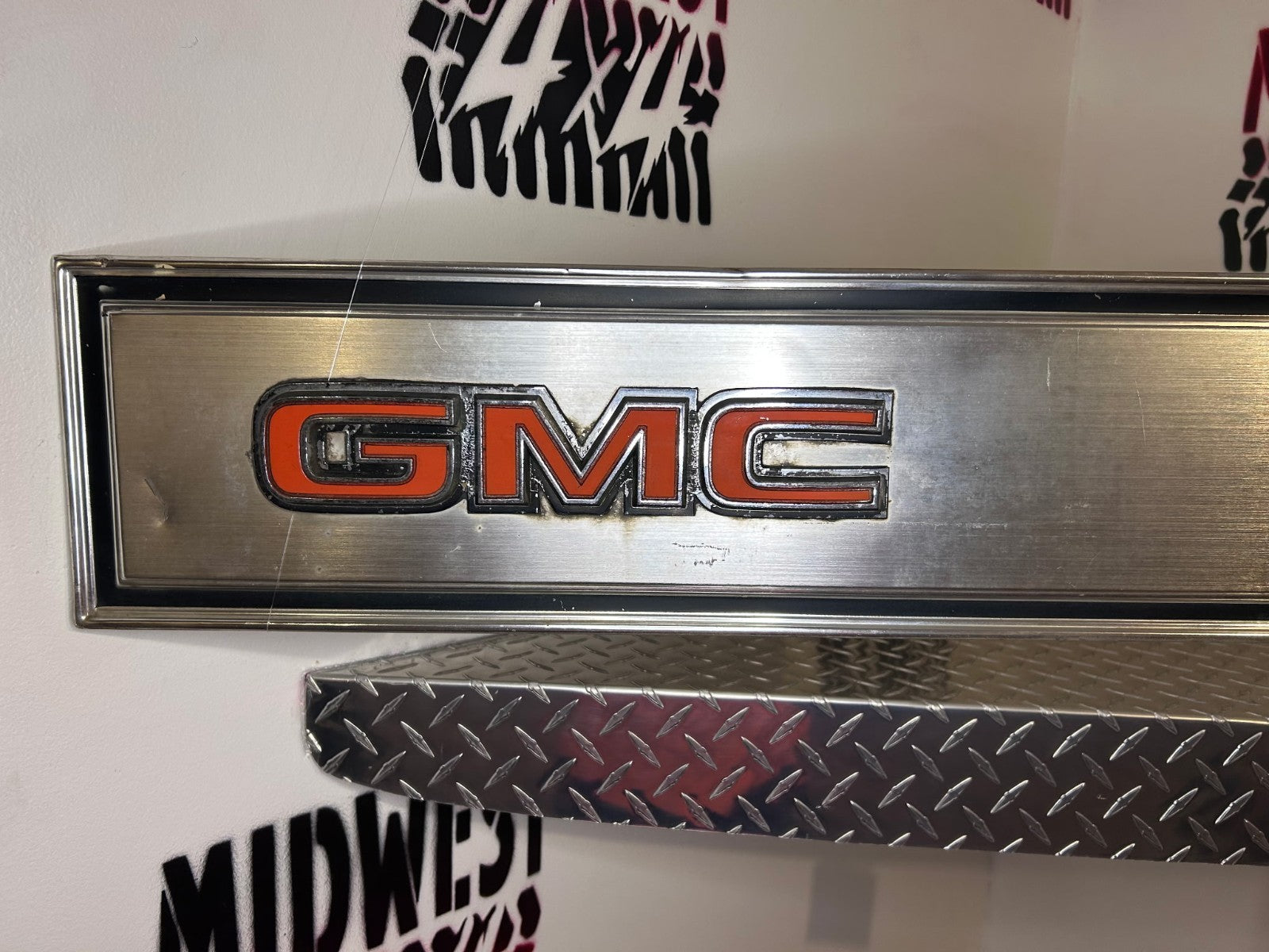 1981-89 GMC C/K R/V Tailgate Band Trim Panel OEM Square Body Sierra