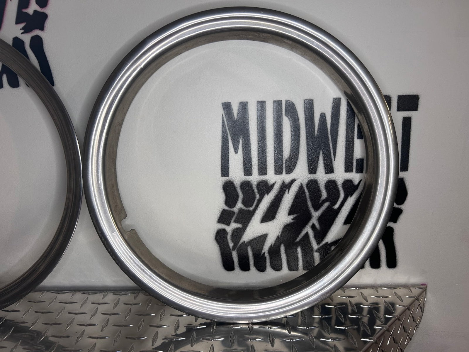1988-02 Chevy GMC C/K 2500 3500 Wheel Trim Beauty Ring 16" Chrome OEM 4 Set