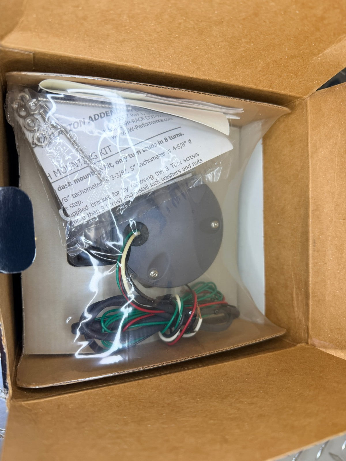 Stewart Warner 114002 Maximum Performance Series Electric Tachometer 10,000 RPMs