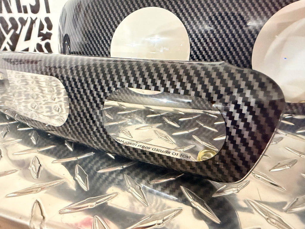 1999-06 GMC Sierra Yukon 3D Carbon Fiber Headlight Covers