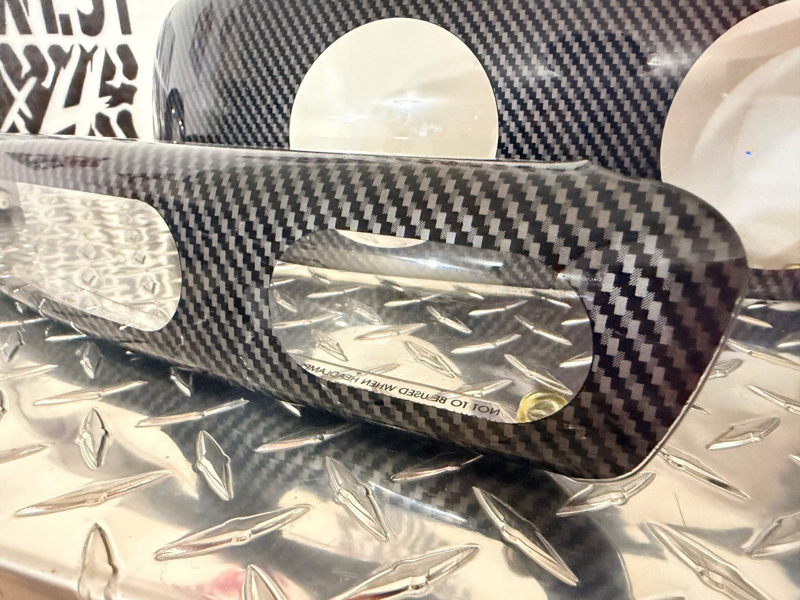 1999-06 GMC Sierra Yukon 3D Carbon Fiber Headlight Covers