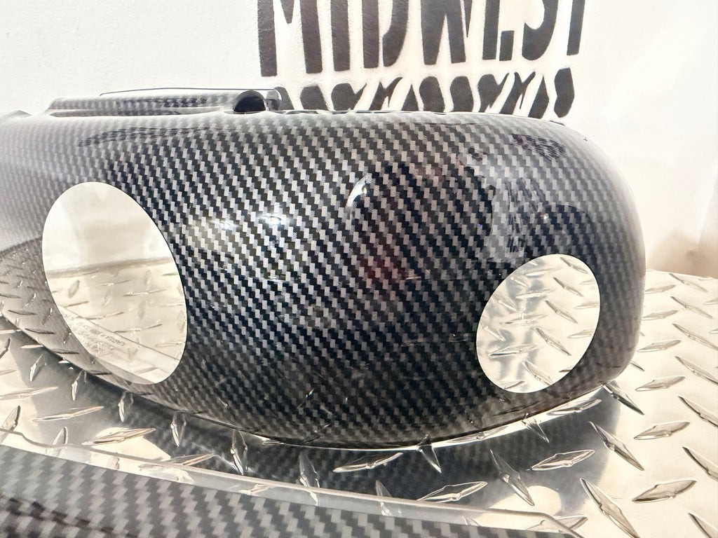 1999-06 GMC Sierra Yukon 3D Carbon Fiber Headlight Covers