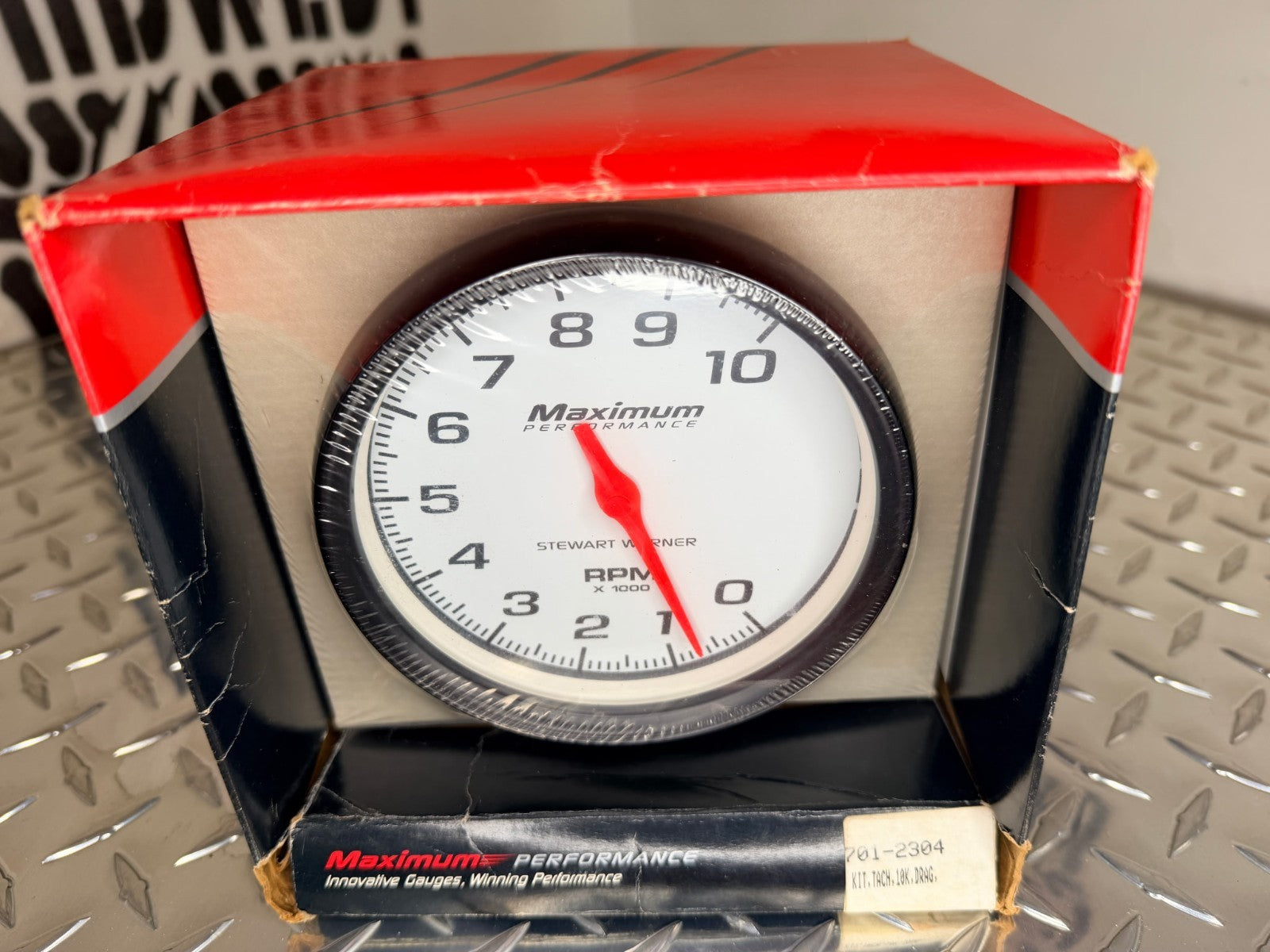 Stewart Warner 114002 Maximum Performance Series Electric Tachometer 10,000 RPMs