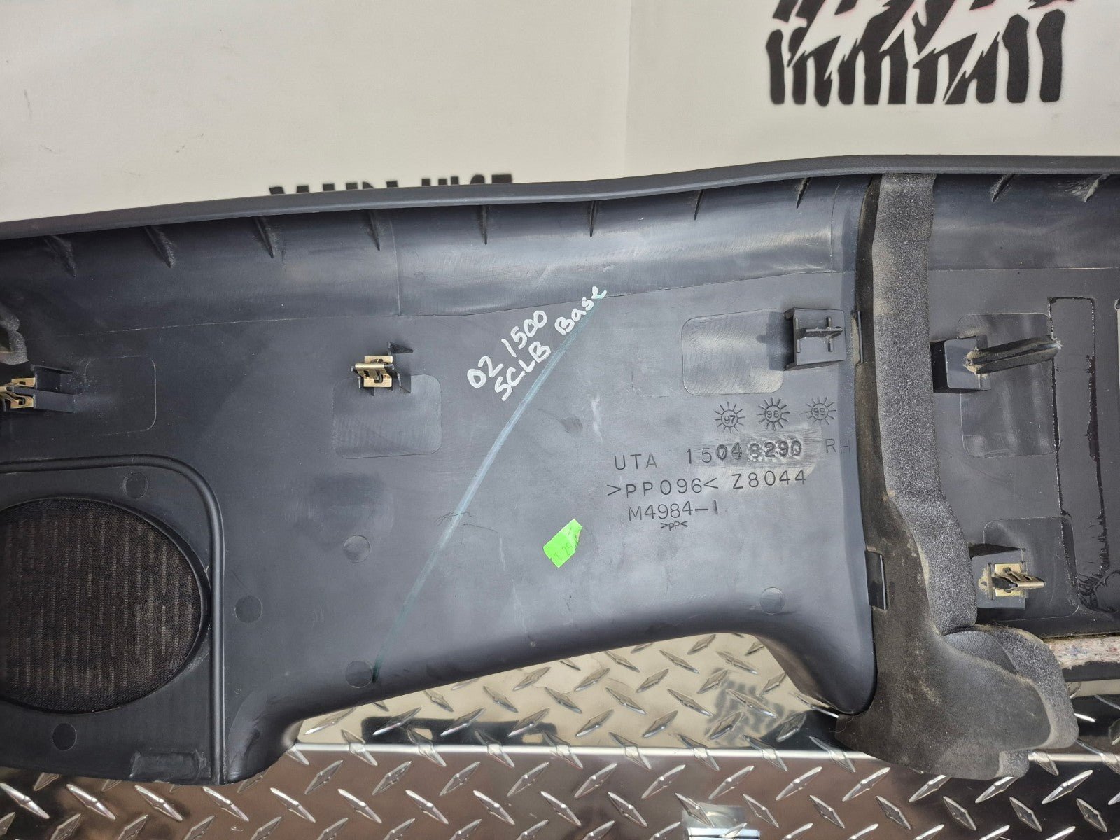 1999-02 Chevy Silverado GMC Sierra Rear Right Passenger Side Inner B-pillar Trim