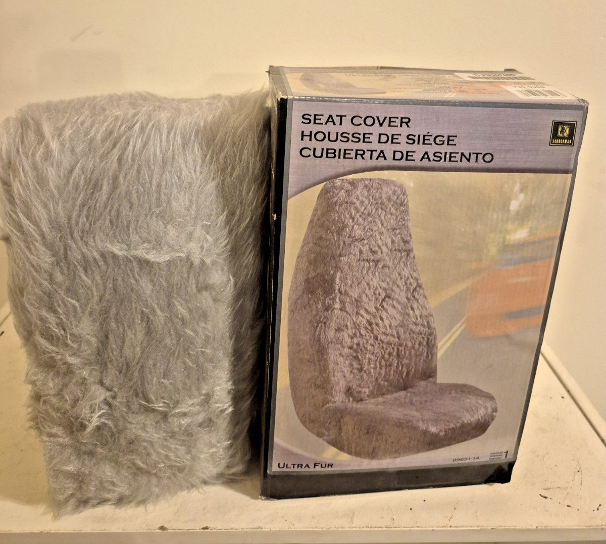 Vintage Saddleman High Back Bucket Seat Cover (Single)- Ultra Fur 09651-14