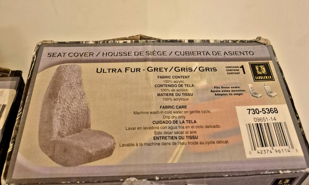 Vintage Saddleman High Back Bucket Seat Cover (Single)- Ultra Fur 09651-14