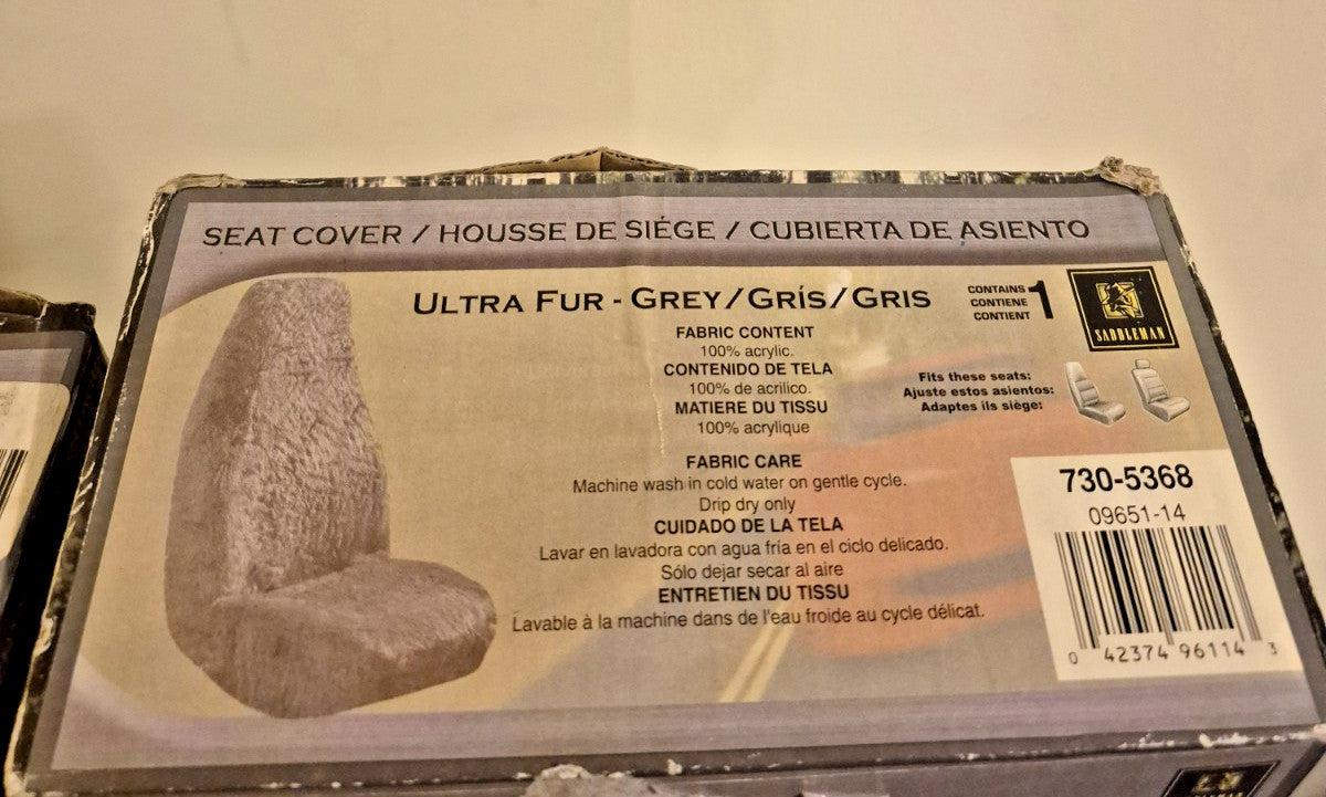 Vintage Saddleman High Back Bucket Seat Cover (Single)- Ultra Fur 09651-14