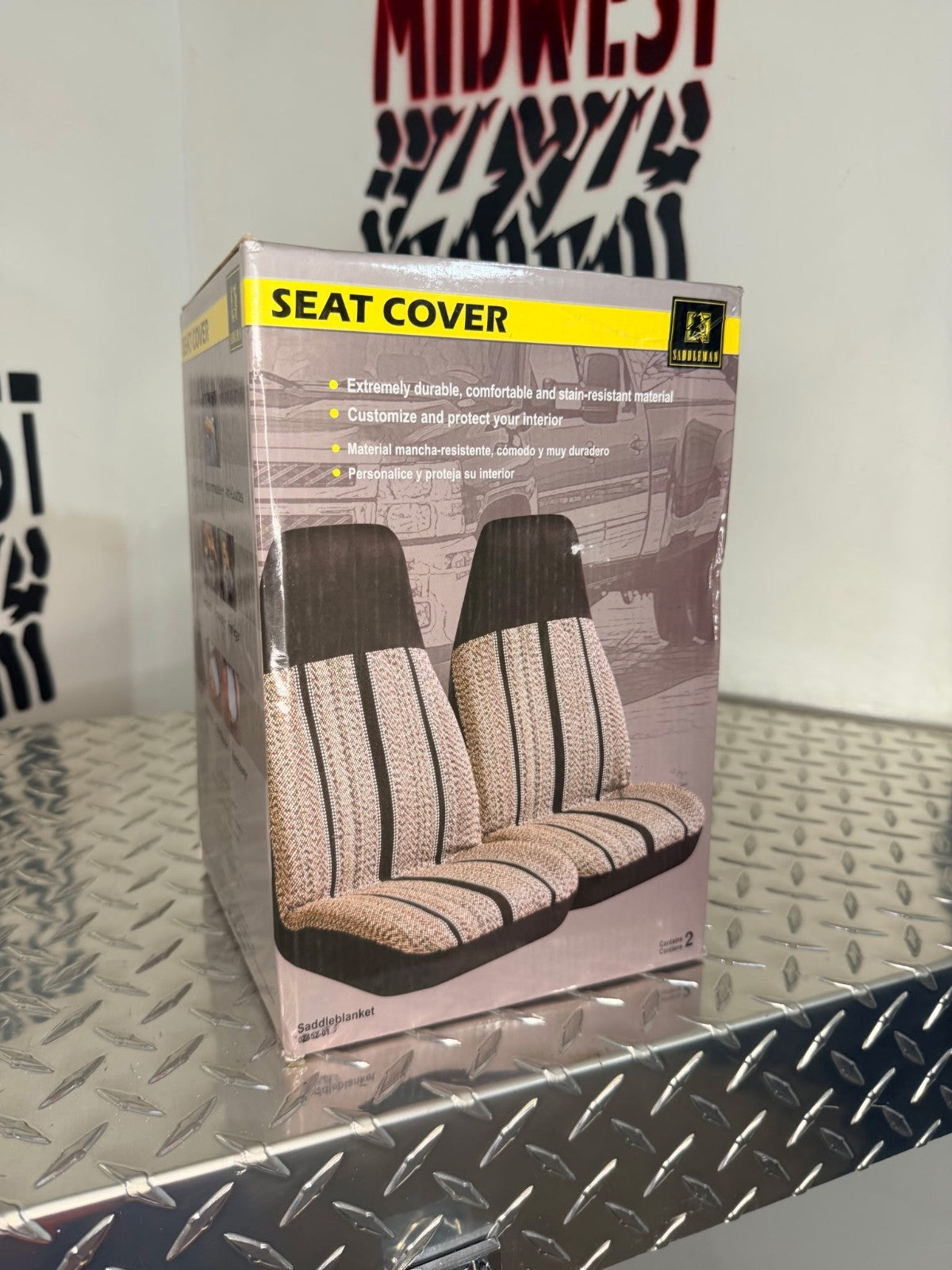 Saddleman Multi Bucket High Back Seat Cover Black Head Rest 2 Covers- Black
