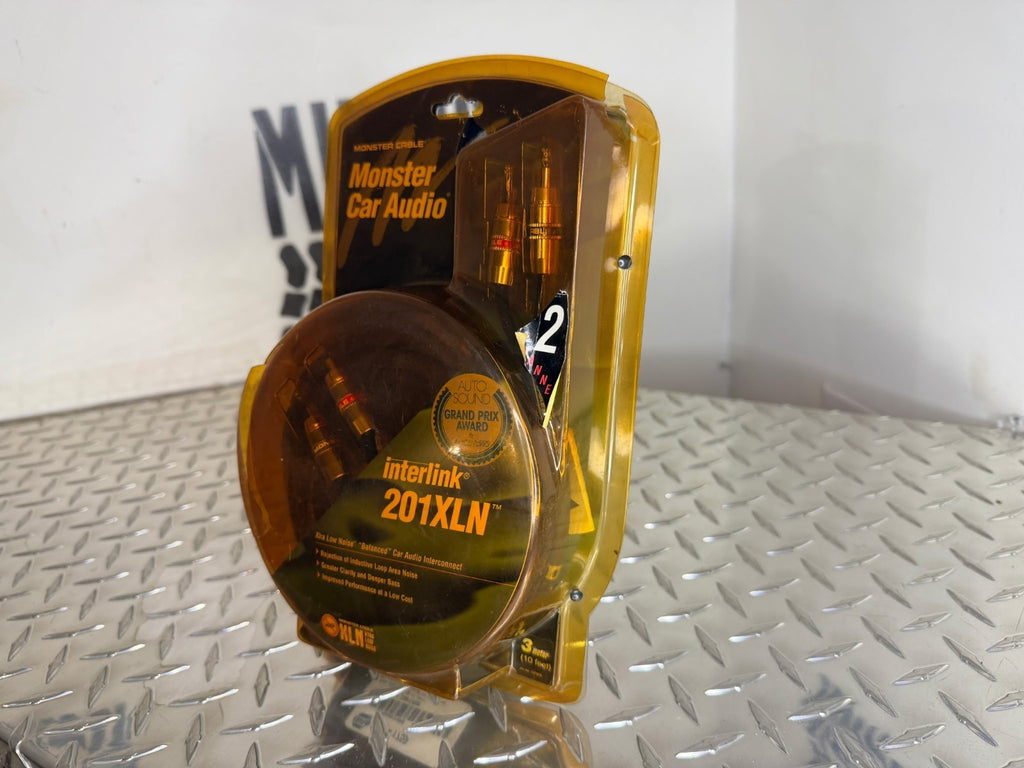 Monster Cable Car Audio Interlink 201XLN 2 Chl 3 Meter Directional Interconnect