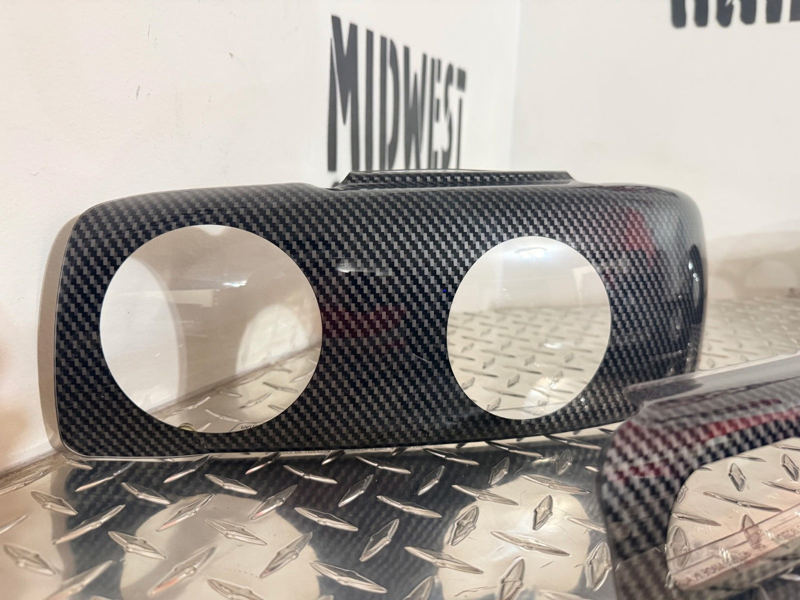 1999-06 GMC Sierra Yukon 3D Carbon Fiber Headlight Covers