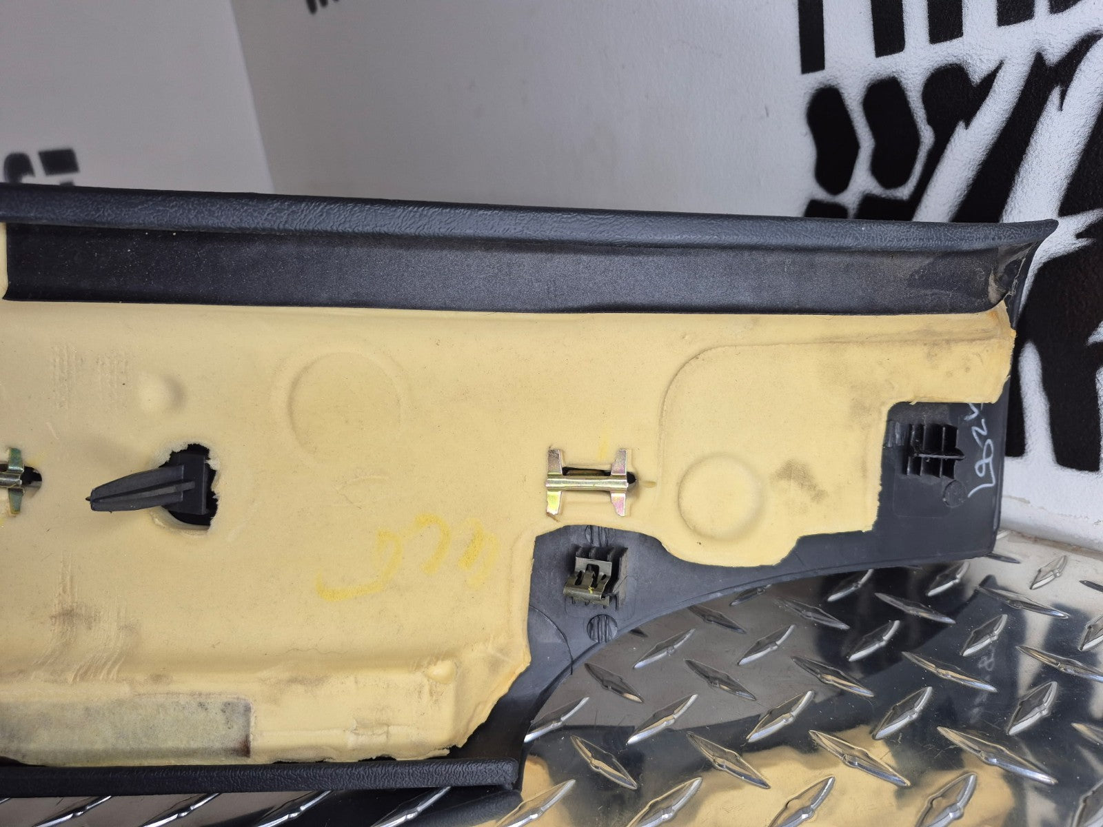 1999-06 Silverado Sierra Suburban B Pillar Trim Panel LH Crew Cab OEM Graphite