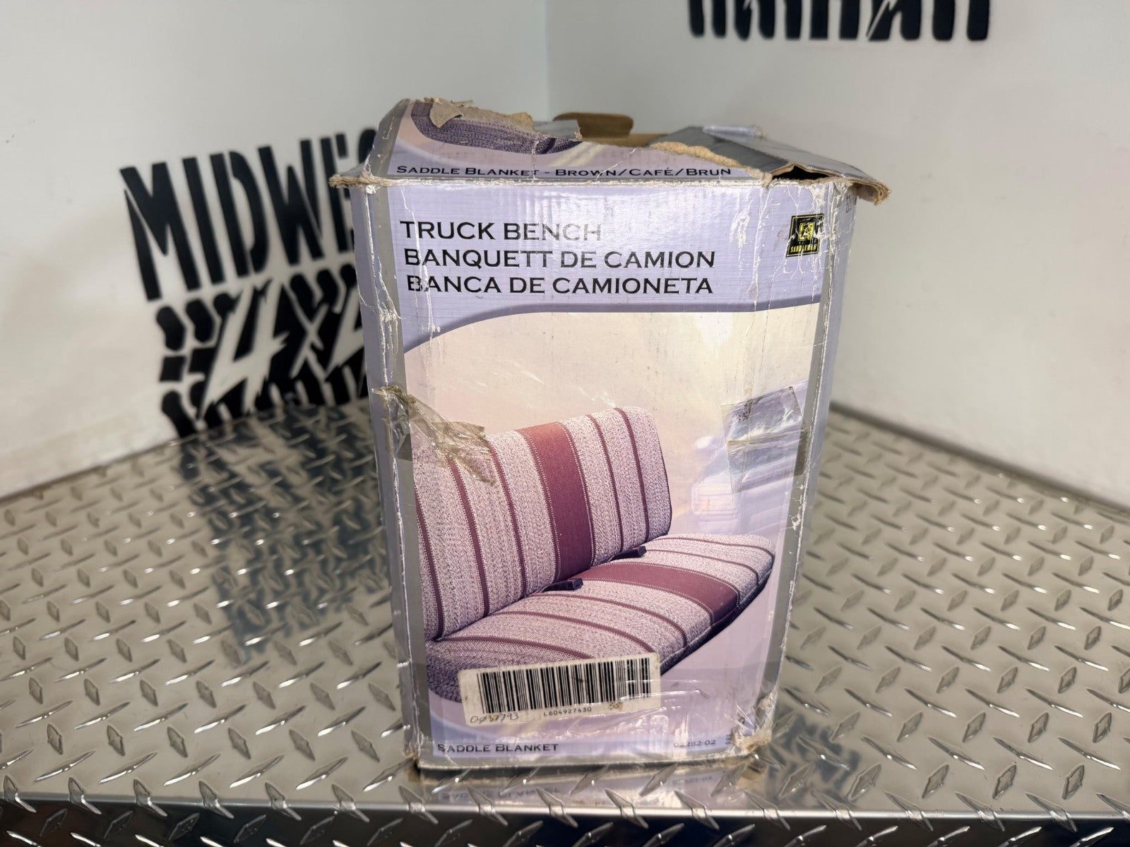 Saddleman Rugged Saddle Blanket Truck Bench Seat Cover- Brown 02252-02