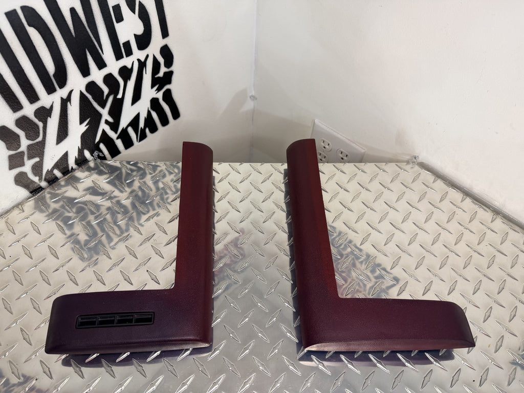 1988-1994 OBS Chevy/GMC C/K Gauge Cluster Dash Bezel Trim Set +Fuse/Vent -Maroon