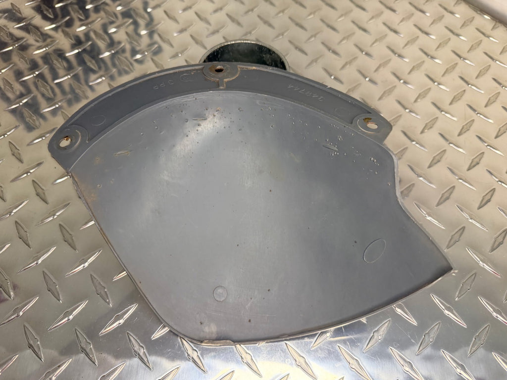 1981-87 Silverado Sierra Suburban Kick Panel AC Vacuum Cover OEM Blue
