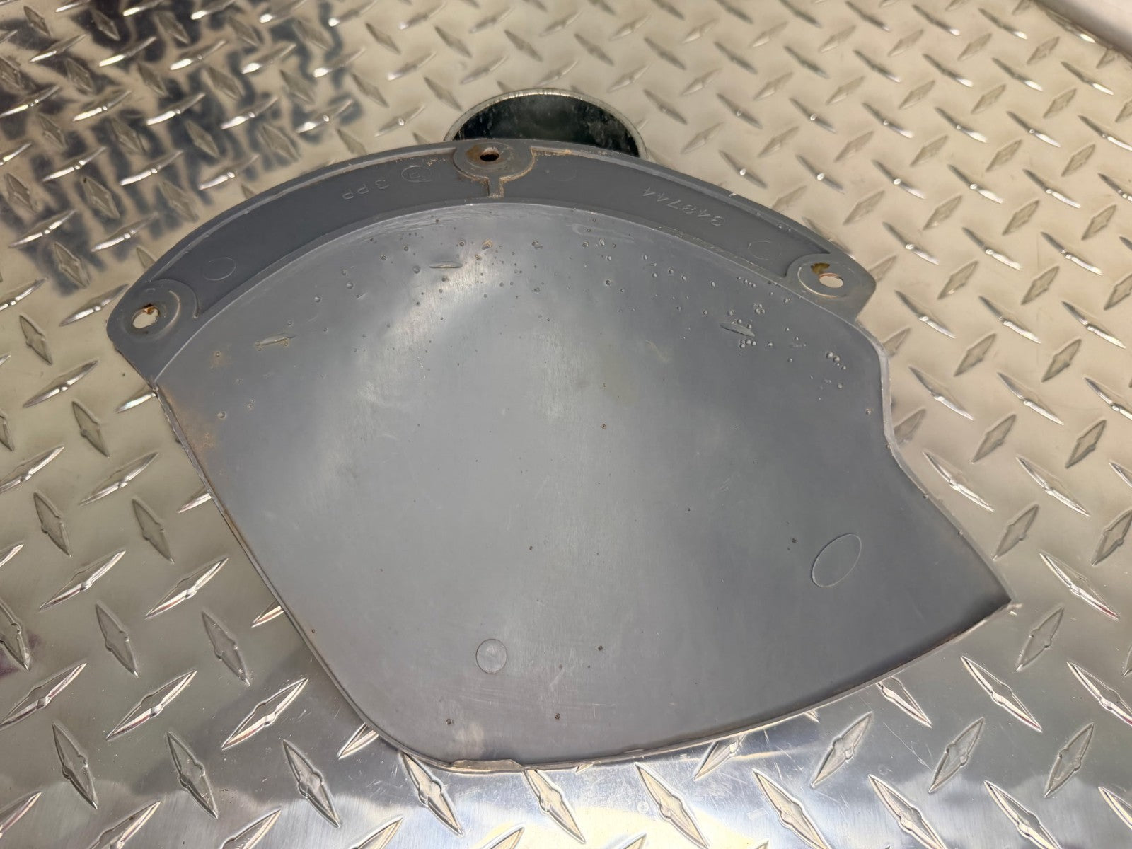 1981-87 Silverado Sierra Suburban Kick Panel AC Vacuum Cover OEM Blue